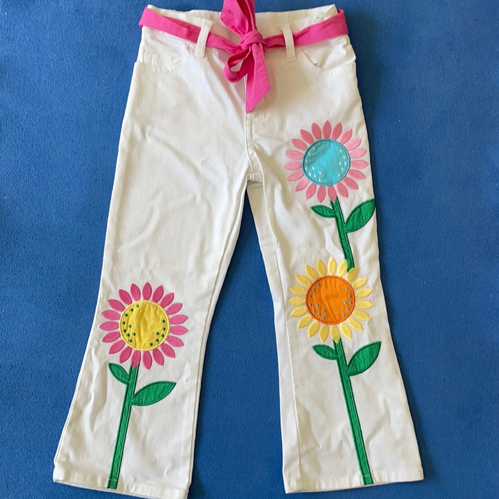 Lilly Pulitzer Sunflower jeans 3T EUC